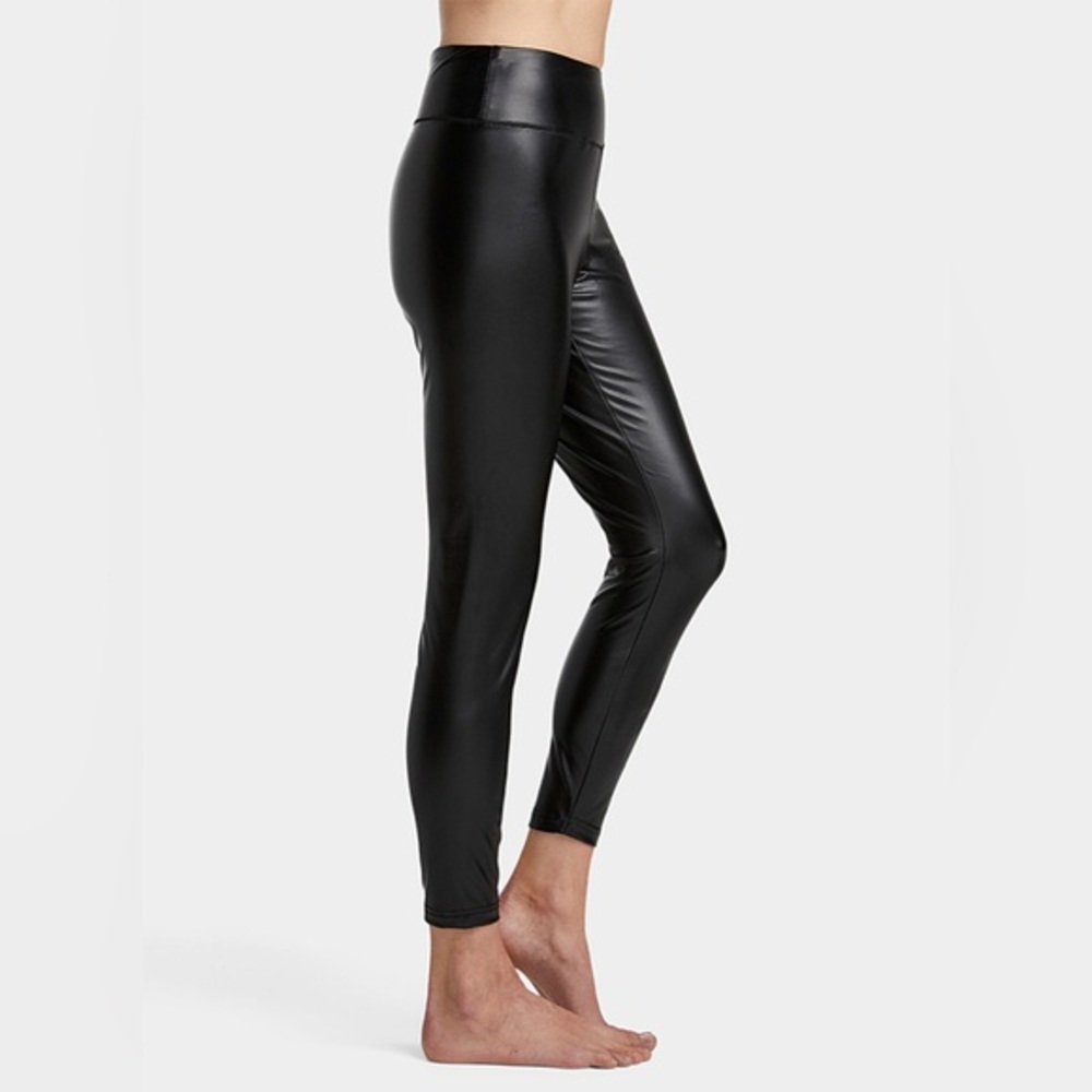 Cloth By Design Buttery Soft Vegan Leather Leggings Black S
